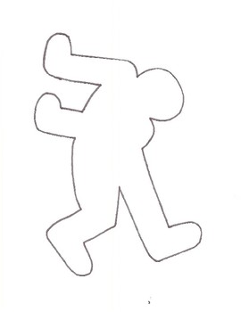 Keith Haring tracing templates by Traveling Art Room | TpT