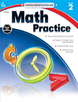 Preview of Kelley Wingate Math Practice Workbook Grade 2 Printable 104627-EB