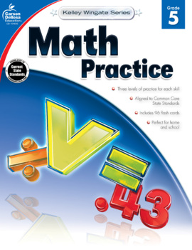 Preview of Kelley Wingate Math Practice Workbook Grade 5 Printable 104630-EB