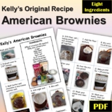 Kelly's American Brownie Recipe Metric and U.S. Measurements