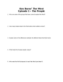 Ken Burns "The West" Episode 1 Movie Questions