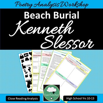 Preview of BEACH BURIAL Kenneth Slessor AUSTRALIAN WAR POETRY Close Reading Analysis