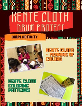 Preview of Kente Cloth African Drum Craft
