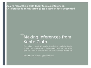 Preview of Kente Cloth - Making Inferences