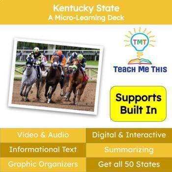 Preview of Kentucky (50 States and Capitals) Informational Text and Activities