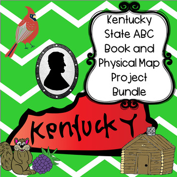 Preview of Kentucky Bundle--Kentucky ABC Book and Physical Map Research Projects