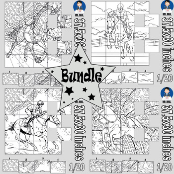 Preview of Kentucky Derby Activities  Bulletin Board Coloring Pages Poster Horse Bundle
