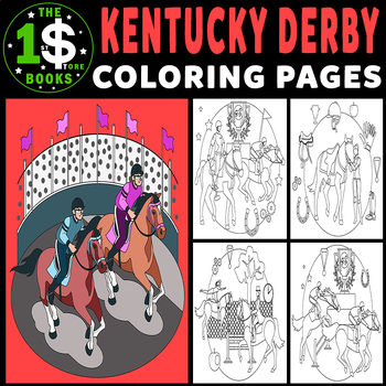 Derby Paper Hats for Girls, Kentucky Derby hats Coloring Activity - SET OF  3