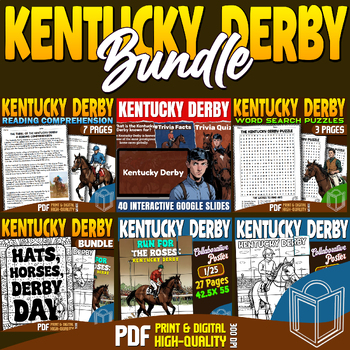 Preview of Kentucky Derby Bundle: Engaging Digital Educational Activities for Classroom