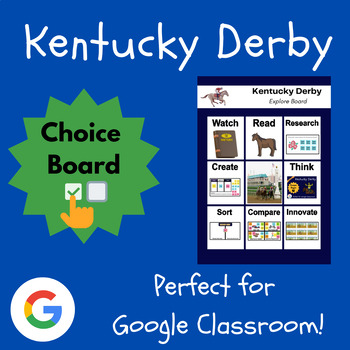 Preview of Kentucky Derby Lessons Choice Board | Explore Board