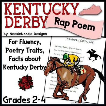 Preview of Kentucky Derby Rap Style Poem for Poetry Traits, Fluency, First Saturday in May