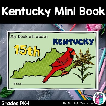 Preview of Kentucky Mini Book for Early Readers - A State Study