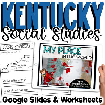 Preview of Kentucky Social Studies | Me On the Map |City, County, State, Country, Continent