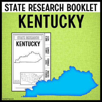Kentucky State Report Research Project Tabbed Booklet | Guided Research