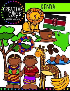 Preview of Kenya {Creative Clips Digital Clipart}