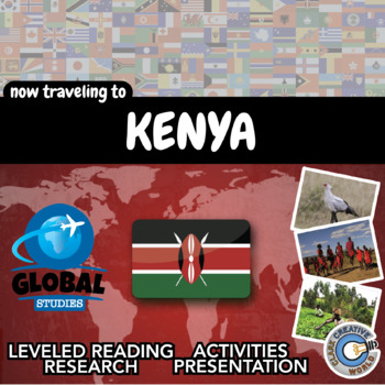 Preview of Kenya Activities - Leveled Reading, Printables, Slides & Digital INB