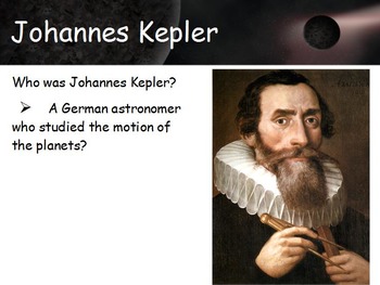 Preview of Astronomy - Kepler's Laws of Planetary Motion w/worksheet (SMART BOARD)