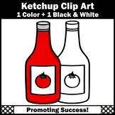 Ketchup Clipart for Commercial Use Digital Moveable Pieces