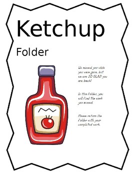 Preview of Ketchup Folder Label