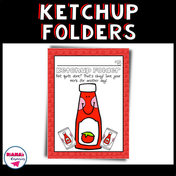 Preview of Ketchup Folders Labels | Must-Do and May-Do Labels | Mustard and Mayo Labels