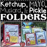 Ketchup, Mayo, Mustard, and Pickle Folder Covers and Insid