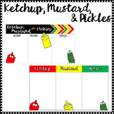 Ketchup, Mustard, & Pickles Display