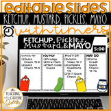Ketchup, Pickles, Mustard, and Mayo with Timers and Folder