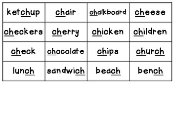 Ketchup Words! A CH Word Seek & Find Game! by This Way to Georgia Pre-K