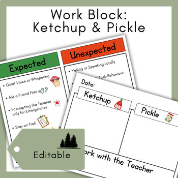 Preview of Ketchup and Pickle Editable Templates (Google Slides & Canva)