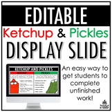 Ketchup and Pickles Template | FREEBIE