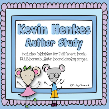 Kevin Henkes -- Author Study Tri-folds
