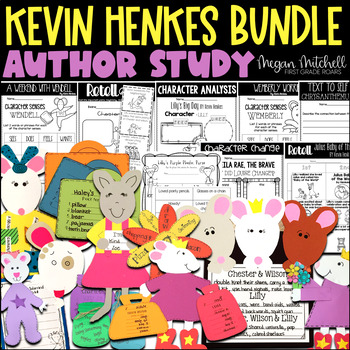 Preview of Kevin Henkes Author Study Back to School Activities