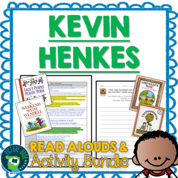 Preview of Kevin Henkes Bilingual English/Spanish Author Study Bundle - 6 Week Unit