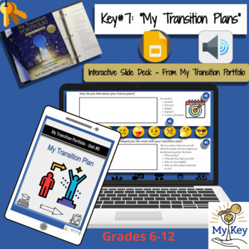 Preview of Key #7:  My Transition Plans -  Interactive Google Slides - IEP Transition Plans
