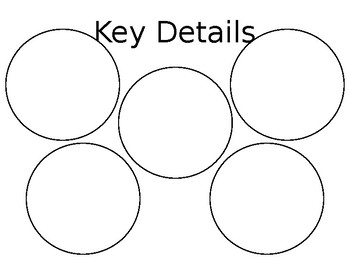 Preview of Key Details Graphic Organizer