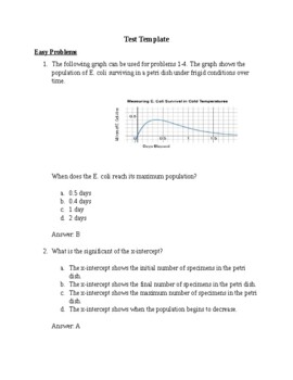 Preview of Key Features of Graphs Test - SAT / ACT Prep