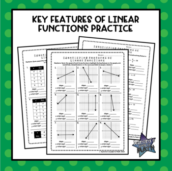 Preview of Key Features of Linear Functions