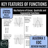 Algebra 1 EOC Review Packet | Key Features of Functions