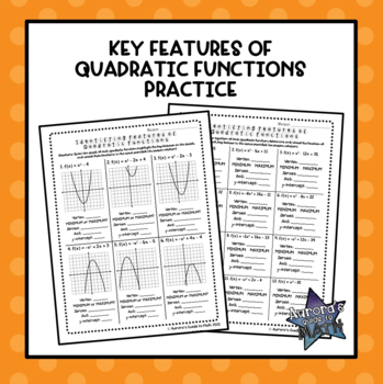 Preview of Key Features of Quadratic Functions