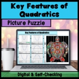 Key Features of Quadratic Functions Picture Puzzle