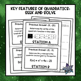 Key Features of Quadratic Functions: Seek and Solve