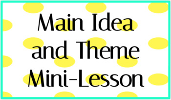 Preview of Key Ideas and Details - Main Idea & Theme - INSTANT DOWNLOAD GOOGLE PRESENTATION