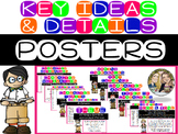 Key Ideas and Details Reading Anchor Chart Posters