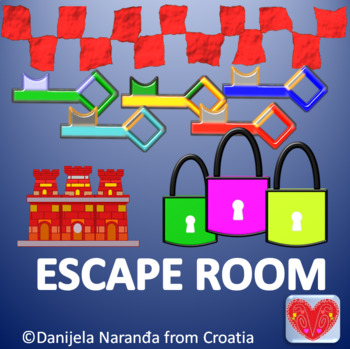 Preview of Key, Lock, Castle Clip Art, Iron looks, Escape room