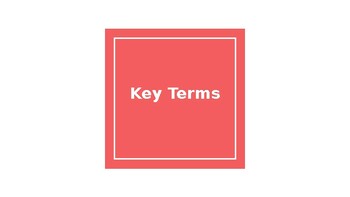 Preview of Key Math Terms- Grade 5-6 and Special Education Resource