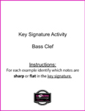 Key Signature Activity - Bass Clef