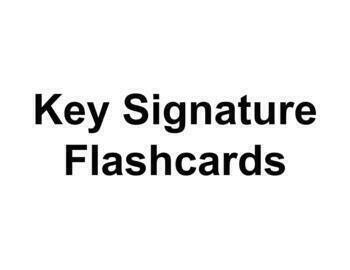 Preview of Key Signature Flashcards (8.5" x 11")