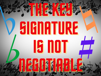 Preview of Key Signature Poster
