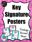 Key Signature Posters - Vintage Record Store Music Classro