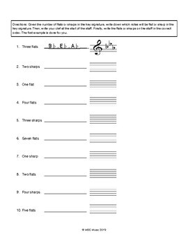 Key Signature Practice by MDC Music | Teachers Pay Teachers